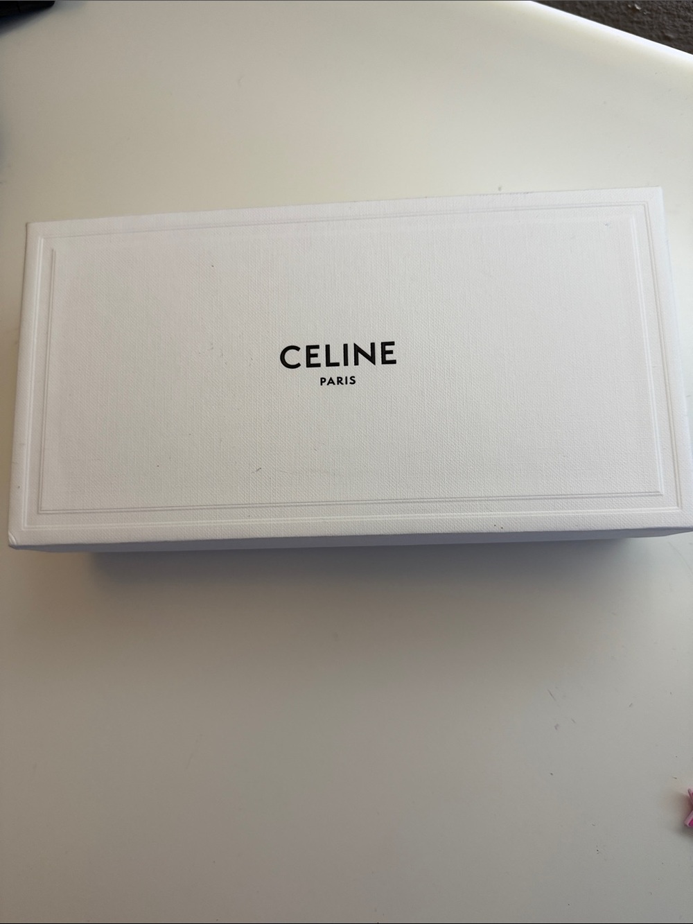 Celine White Box with Black Logo